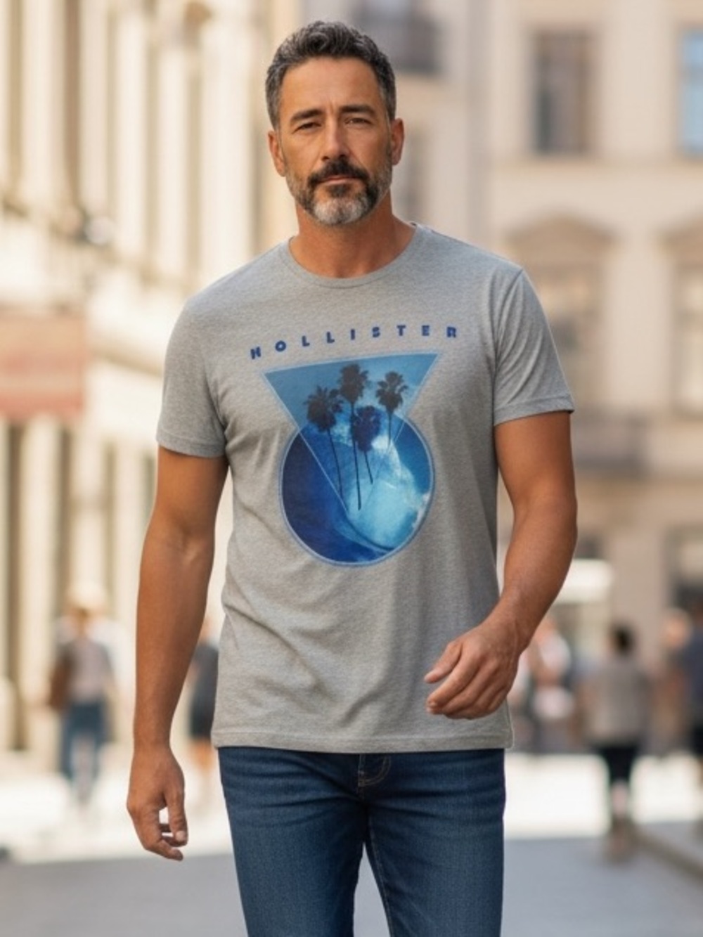 TS274 Hollister HCO California Graphic Shirt S